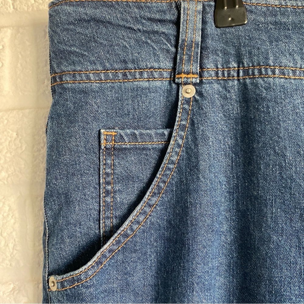 BANANA REPUBLIC BLUE JEANS 33 ULTRA HIGH-RISE STRAIGHT LEG CLASSIC DENIM SIZE 33 - Picture 9 of 14